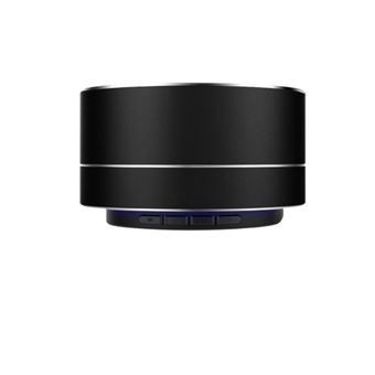 Enceinte Metal Bluetooth pour ALCATEL 1 Smartphone Port USB Carte TF Auxiliaire Haut Parleur Micro Mini (NOIR) - 1
