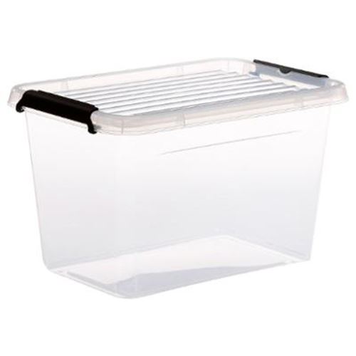 Paris Prix Transparent Five Simply Smart - Boîte De Rangement "Clip" 6,5L