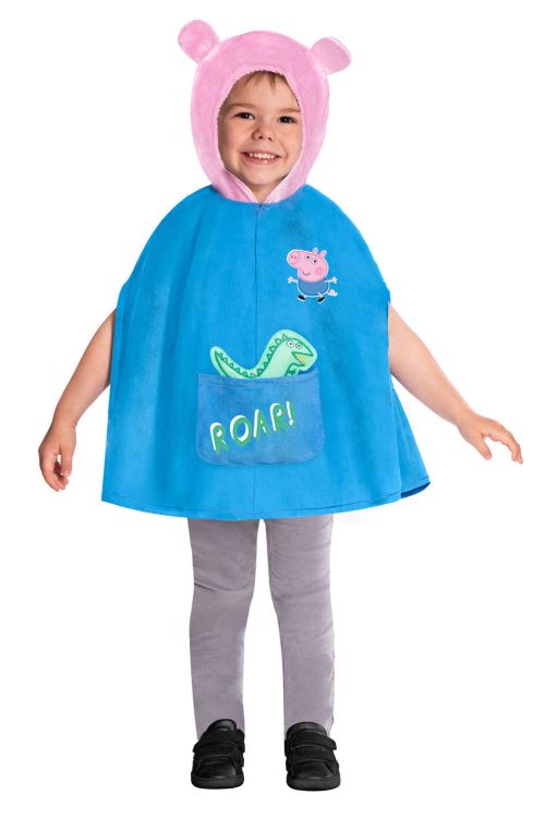 Amscan costume George Capejunior bleu clair/rose 4-6 ans