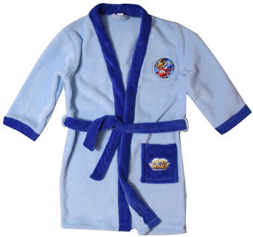 Super Wings peignoir bleu clair garçon