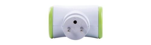 Multiprise Biplite Couleur verte