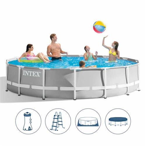 Piscine Intex Prism 4 57X1 22 Grise