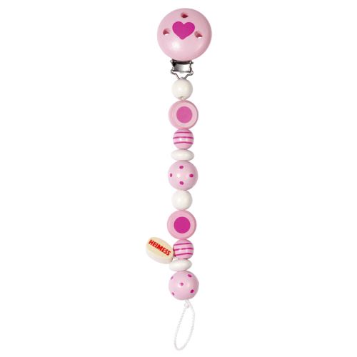 Accroche tétine HEIMESS Perles rayées 732420