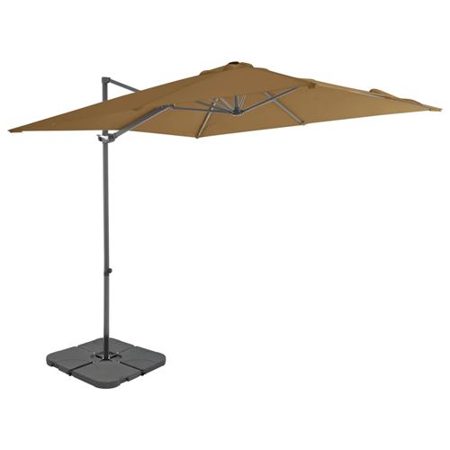 chunhe Parasol avec base portable Taupe AB276338