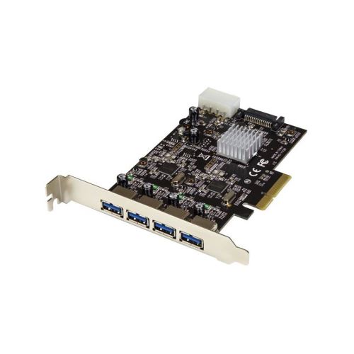 Hub Usb Startech Carte Contrôleur Pci Express à 4 Ports Usb 3.1 Usb-a (10 Gb/s) Avec 2 Voies Dédiées