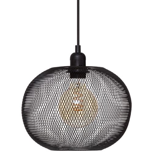 Suspension métal boule Emie noir D25