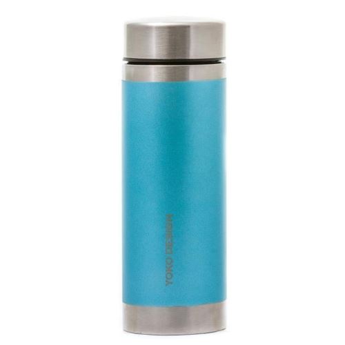 Yoko design bouteille isotherme avec filtre a thé - irisé bleu givré - 350 ml