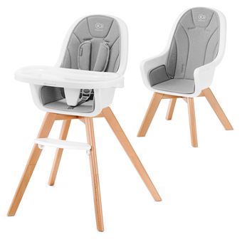 Kinderkraft Chaise Haute Bebe Evolutive 2 En 1 Tixi Plateau Reglable Tablette Amovible Gris Chaises Hautes Et Rehausseurs Achat Prix Fnac