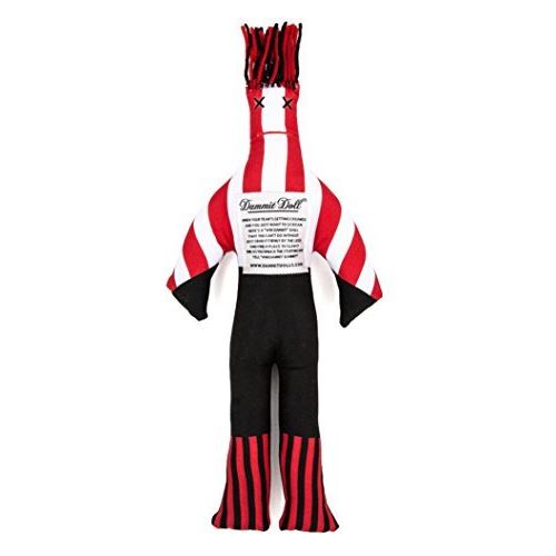 Dammit Doll Win The Intimidator - Black Red - Stress Relief - Gag Gift - Sports Teams