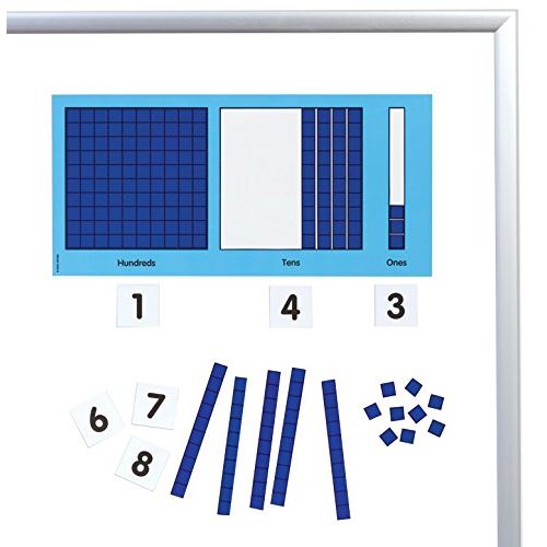 Didax Educational Resources Magnetic Base Ten Place Value Set