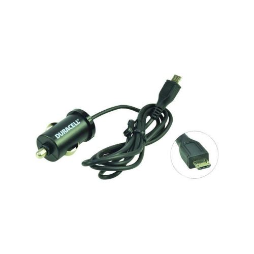 Duracell - Stroomadapter voor auto - 1 A (micro-USB type B) - zwart