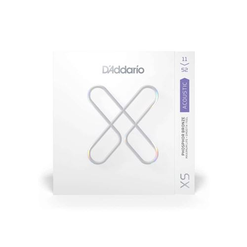 D'Addario XSAPB1152 - jeu de cordes phosphore bronze guitare acoustique, Custom Light, 11-52