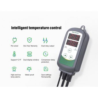 Inkbird ITC-308 Prise Thermostat Numérique 2 Relais 220V Sonde