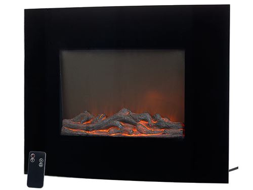 Mini cheminée électrique murale 2000 W à radiateur soufflant