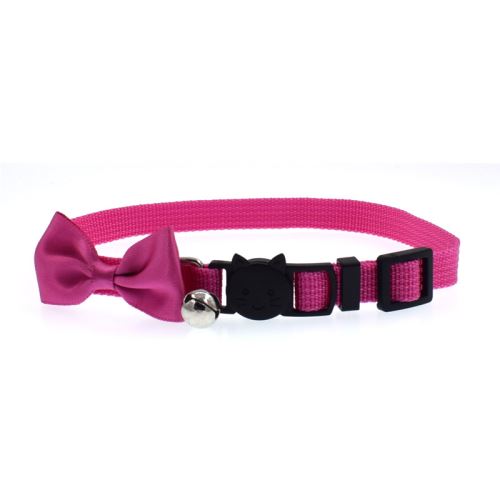 Comparer les prix de Collier chien ,noeud papillon et clochette et Boucle Securite - Rose foncé