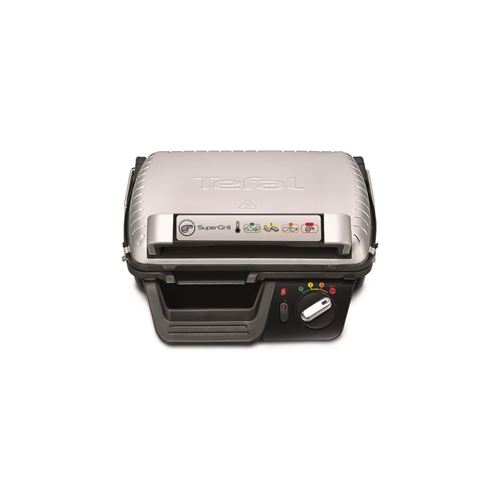 Tefal Gc 450 B 32 - Grill - Puissance 2000 W - 2 Positions Gril Et Barbecue - Thermostat Ajustable - Plaques Et Bac Collecteur