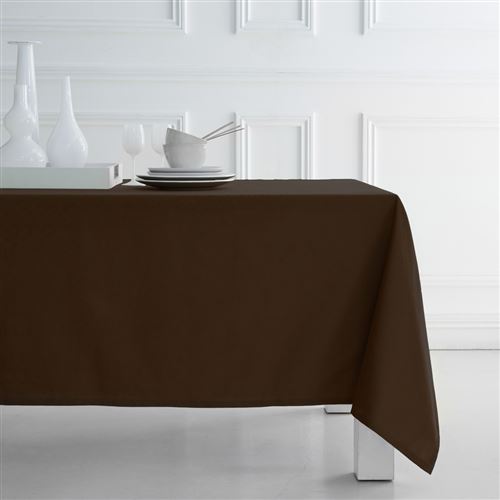 Nappe brune 140 x 240cm 100% coton