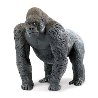 Safari animaux sauvages Gorilla junior 15,5 cm gris foncé - 1