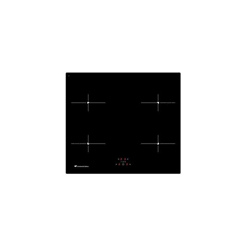 Continental Edison CETI4Z2BV2 - Table de cuisson à induction - 4 plaques de cuisson - Niche - largeur : 56 cm - profondeur : 49 cm - noir