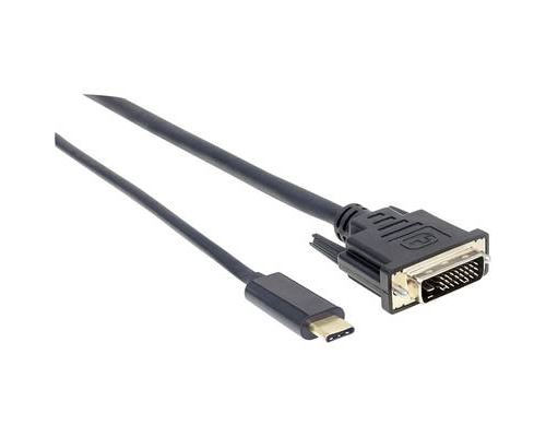 Manhattan 152471 DisplayPort / USB-C Adaptateur [1x USB-C™ mâle - 1x DisplayPort mâle] noir 100.00 cm