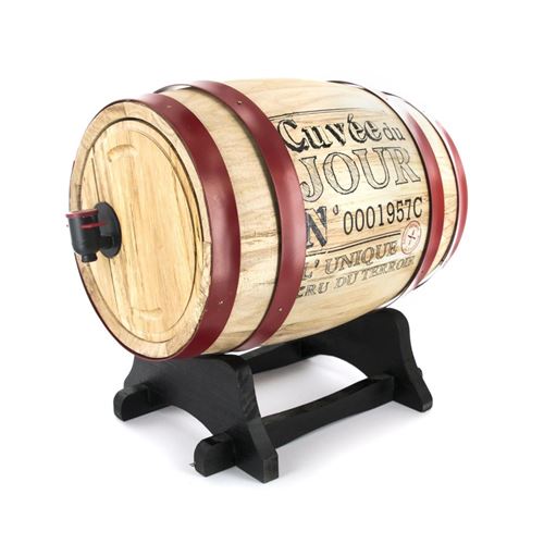 Tonneau distributeur &agrave; vin - 5 l - mod&egrave;le al&eacute;atoire