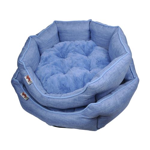 set de 2 paniers octogonal newton ø50cm/ø60cm bleu