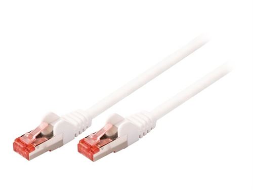 Valueline VLCP85221W75 Câble de réseau Cat6 S / ftp Rj45 (8/8) Mâle - Rj45 (8/8) Mâle 7.50 M Blanc