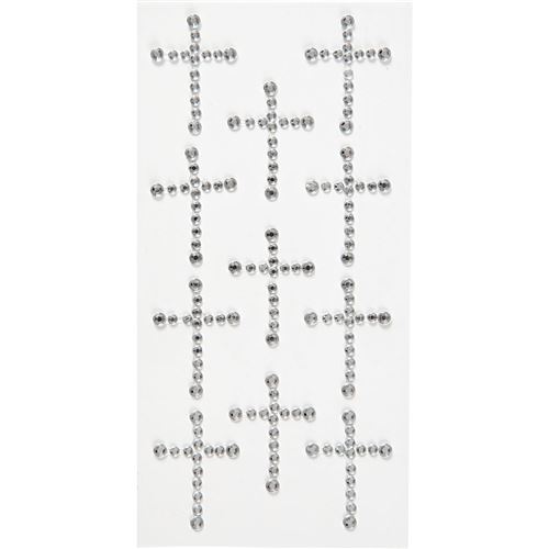 Happy Moments strass croix en argent 35 x 25 mm 11 pièces