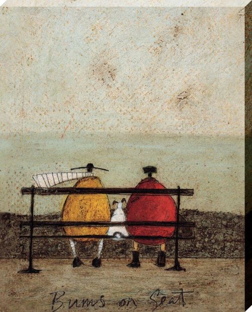 Sam Toft Bums Jouet sur le siège Toile, Polyester, multicolore, 40 x 50 cm