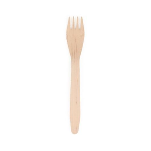 25 fourchettes bois 16 cm biodégradables
