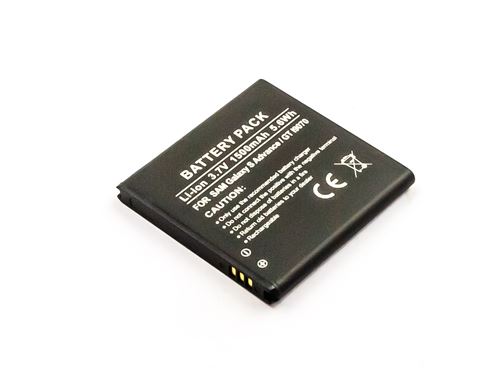 Batterie compatible SAM Galaxy S Advance, GT-I9070, Li-ion, 3,7V, 1500mAh, 5,6Wh