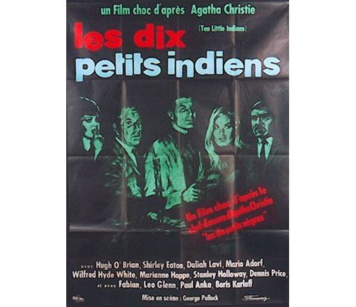 Les Dix Petits Indiens AFFICHE CINEMA ORIGINALE