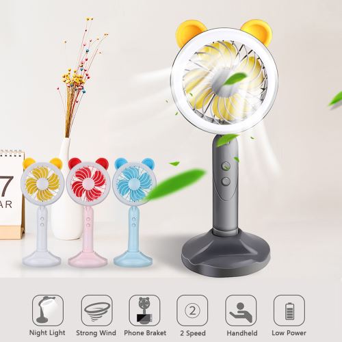 3W Mini Ventilateur Portable Usb Bureau Gris