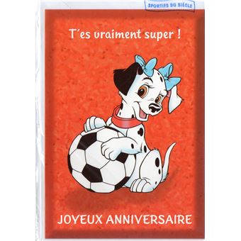 Carte D Anniversaire Enfant Les 101 Dalmatiens Sport Football Disney 10 Jeux D Eveil Achat Prix Fnac