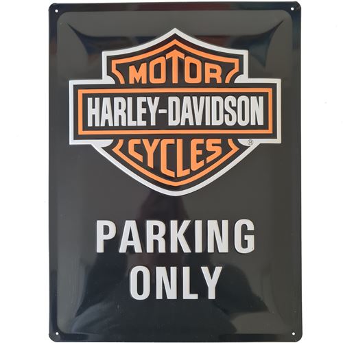 Grande plaque métallique Harley Davidson