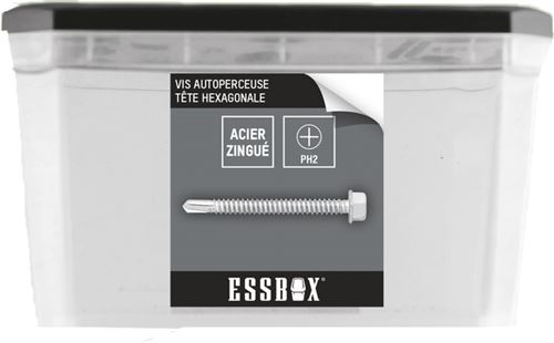Scell-it - Vis autoperceuse ESSBOX - Tête hexagonale - 6,3 mm x 32 mm - Boîte de 200 - Image 2
