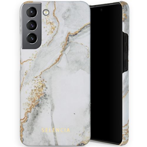 Selencia Coque Maya Fashion pour Samsung Galaxy S22 Plus Marble Stone