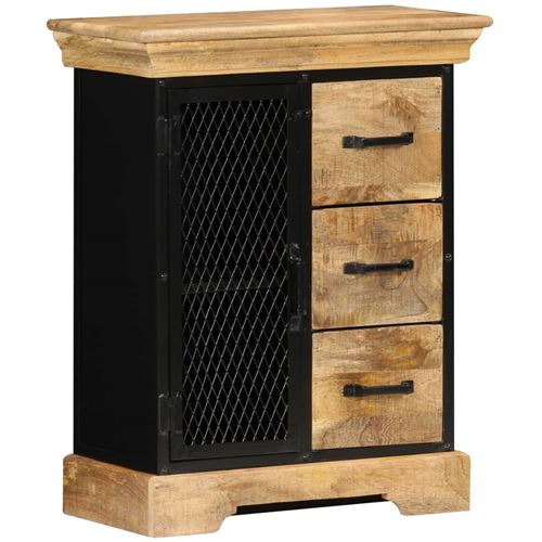 Buffet 60x30x75 Cm Bois De Manguier Massif Vidaxl