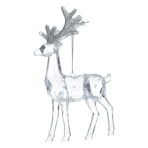 Non Communiqué Transparent Atmosphera Créateur D'intérieur - Sujet De Noël Renne "Jardin Enchanté" 14Cm