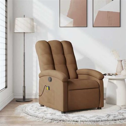Non Communiqué Marron Vidaxl Fauteuil De Massage, Relaxation Tissu