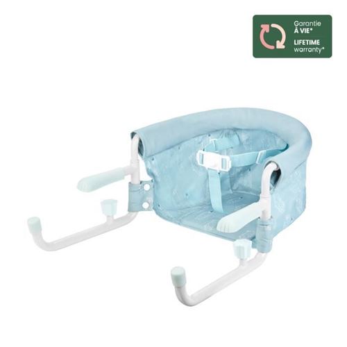 Siège de table pour bébé avec Systeme d'attache 4 bras, Pliage Ultra Compact, De 6 à 36 mois