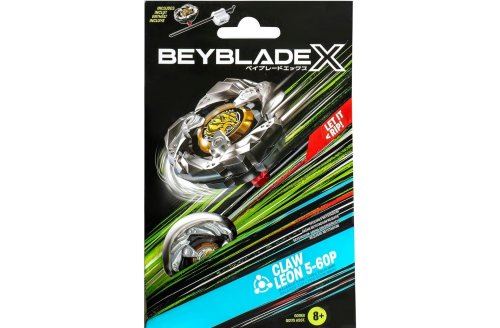 Coffret toupie - beyblade  claw leon 5-60p - set toupie + lanceur - type equilibre + 1 carte