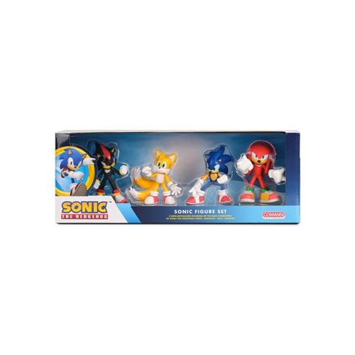 Set 4 figurines Sonic avec Sonic Shadow Knuckles Tails