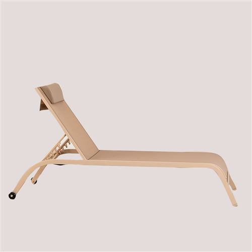 SKLUM Transat inclinable avec coussin Therys Brun Moka
