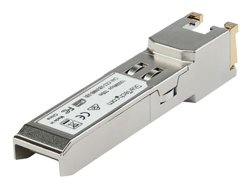 StarTech.com Module de transceiver SFP compatible Cisco GLC-TE - 1000Base-TX (GLCTEST) - Module transmetteur SFP (mini-GBIC) (équivalent à : Cisco GLC-TE) - 1GbE - 1000Base-T - RJ-45 - jusqu'à 100 m