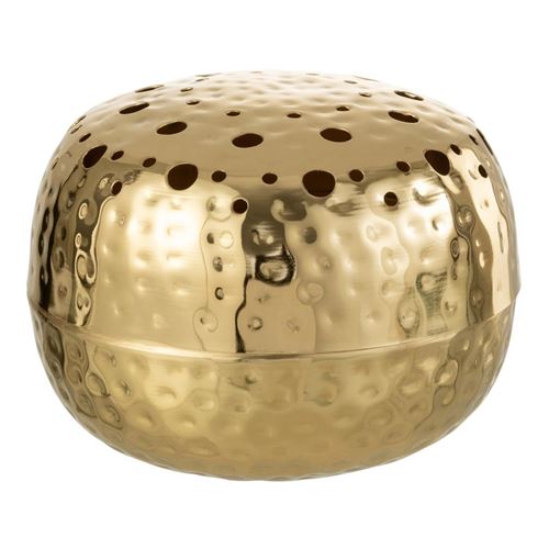 Non Communiqué Or Vase Boule Ajouré "Mandy" 23Cm