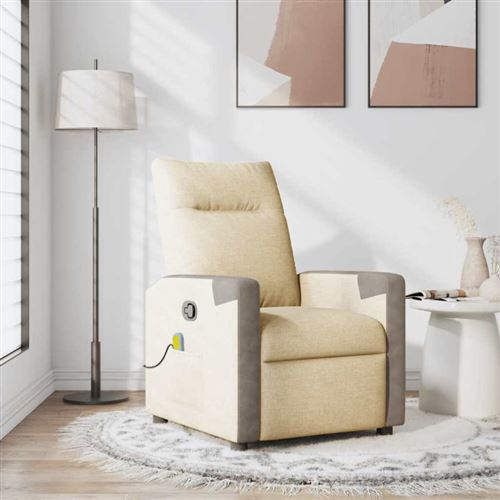 Non Communiqué Crème Vidaxl Fauteuil De Massage, Relaxation Tissu