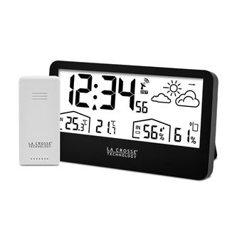 La Crosse Technology - WS6230 Station Météo Radio-Pilotée - Noir - 1