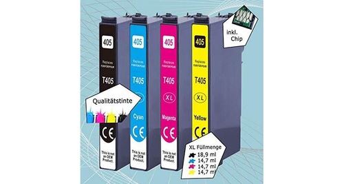 UPrint E-604XL - Pack de 4 - noir, jaune, cyan, magenta