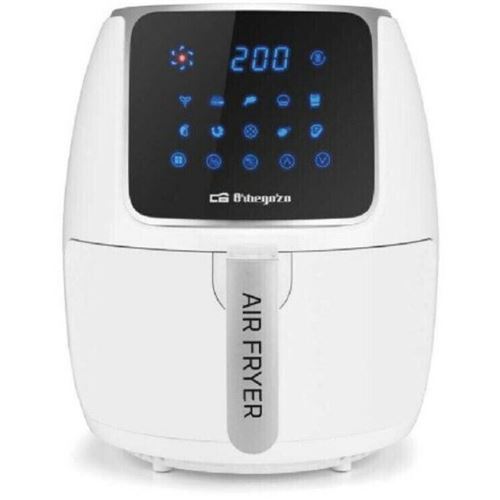 Orbegozo FDR 64 - Freidora de aire, 4 litros, termostato ajustable, temporizador, 10 programar preconfigurados, cubeta extraíble, libre de BPA y PFOA, 1500 W